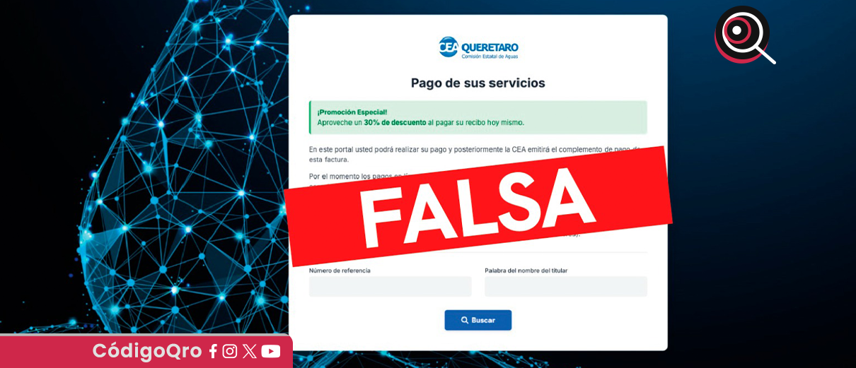 alertan, página, falsa, CEA,