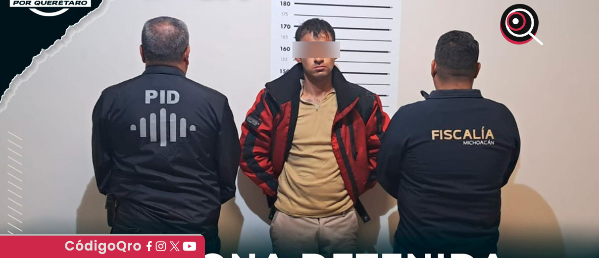 Capturan a sujeto por homicidio en el estado de Michoacán