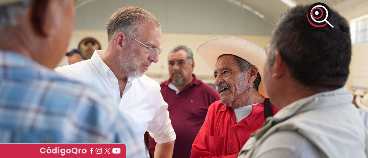 El titular de Sedesu, Marco Antonio Del Prete, anunció apoyos para agricultores