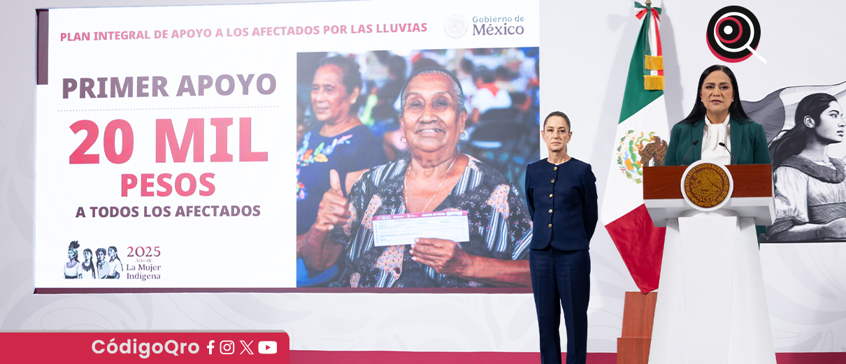 10 mil mdp, apoyos, familias, damnificadas, lluvias, Sheinbaum,