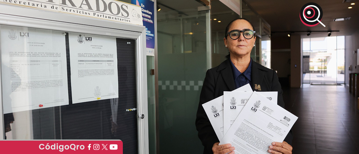 La diputada local de MC, Teresa Calzada, pidió apoyos para los damnificados