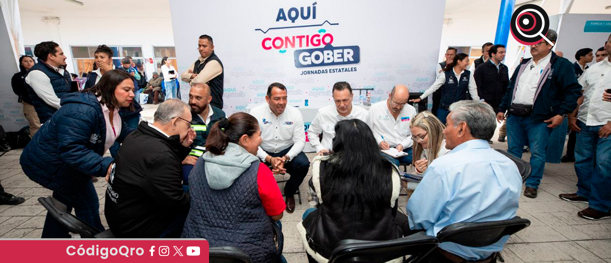 El gobernador Mauricio Kuri encabezó la Jornada Aquí Contigo
