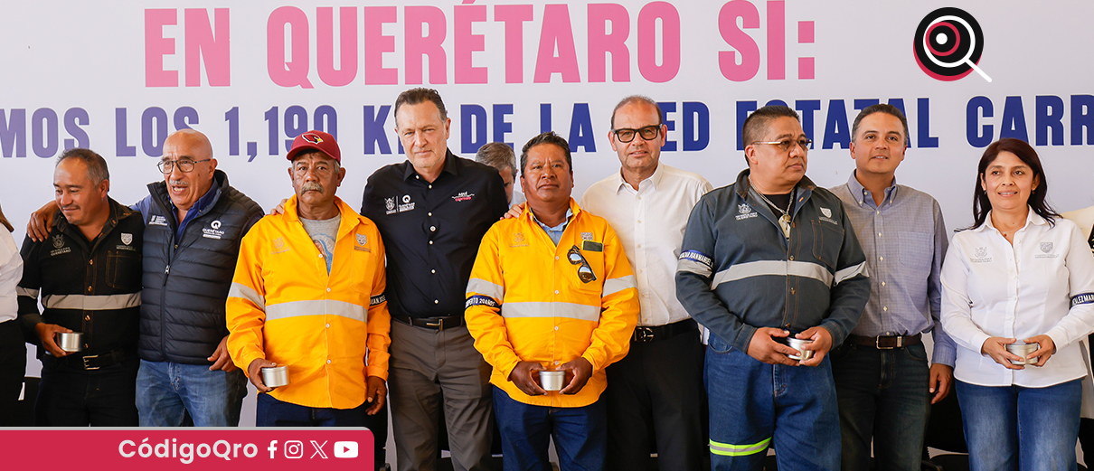 El gobernador Mauricio Kuri encabezó la celebración del Día del Caminero