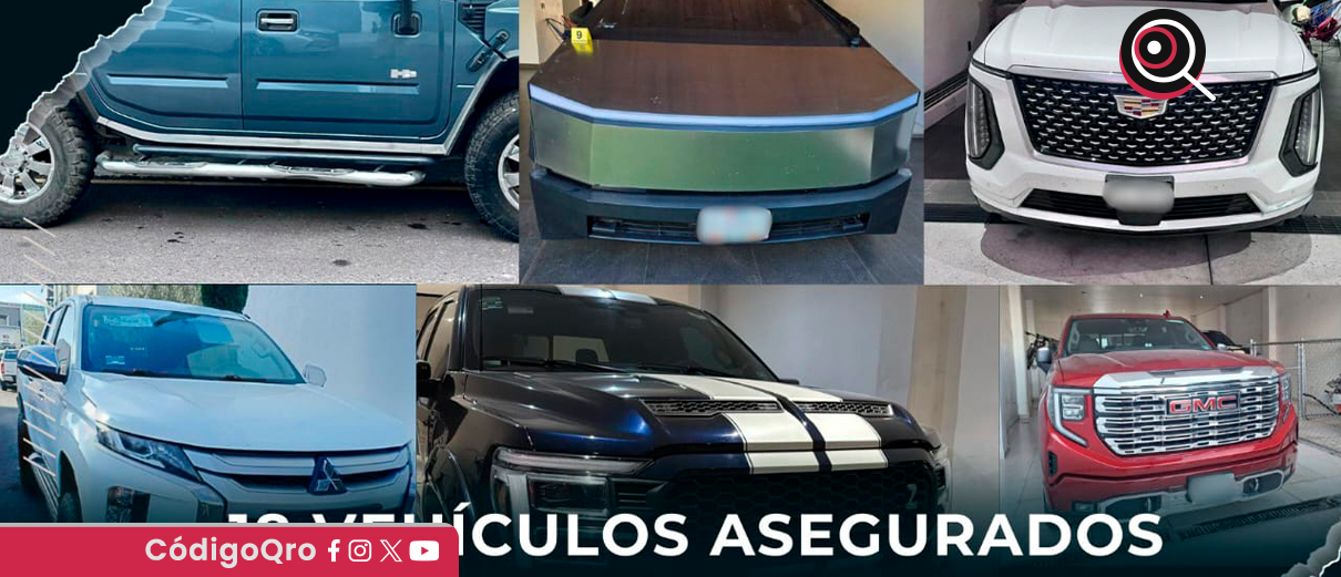 autoridades, 18 vehículos, 17 cateos,