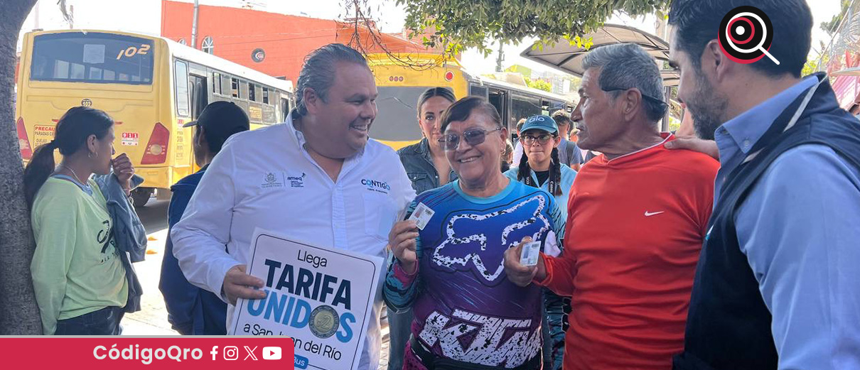 Ponen en marcha tarifa Unidos en San Juan del Río