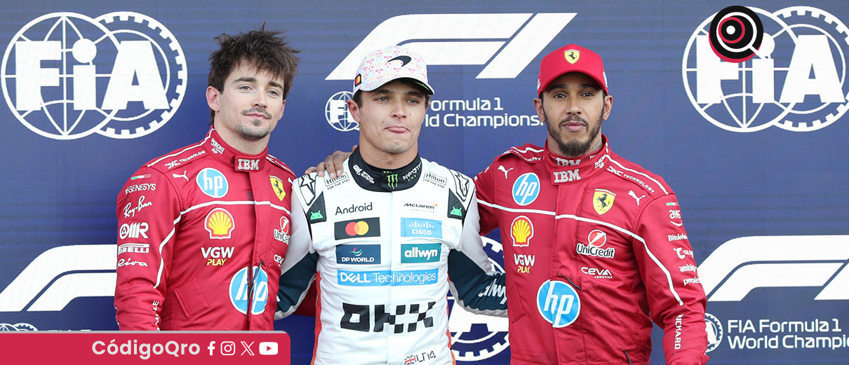 Lando Norris arrancará primero en el Gran Premio de la Ciudad de México