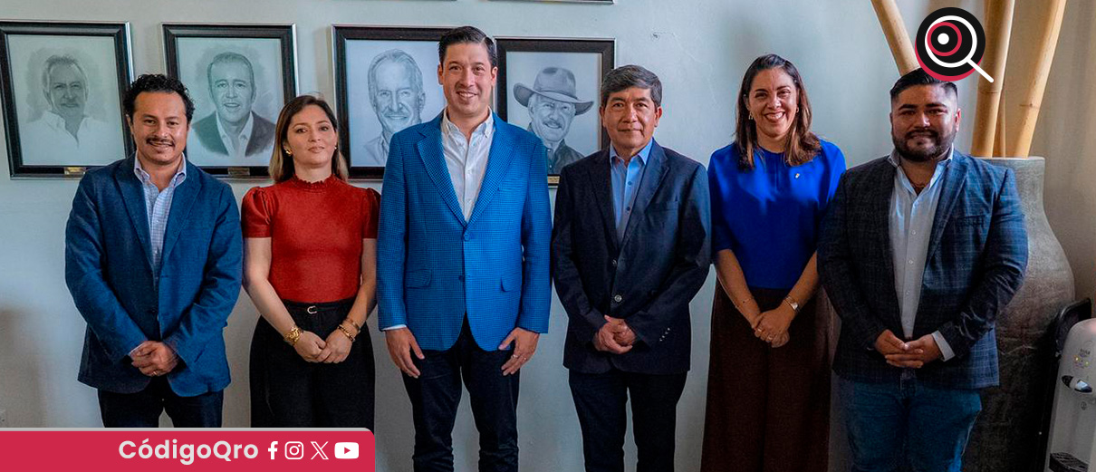 El presidente municipal de El Marqués, Rodrigo Monsalvo, se reunió con directivos de Grupo Bimbo