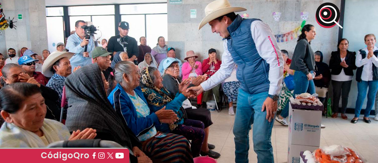 El Marqués, Monsalvo, despensas para adultos mayores