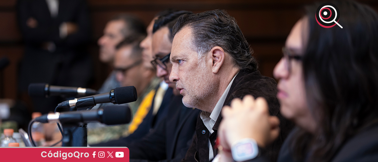 El gobernador de Querétaro, Mauricio Kuri, encabezó la sesión del Consejo Estatal de Seguridad