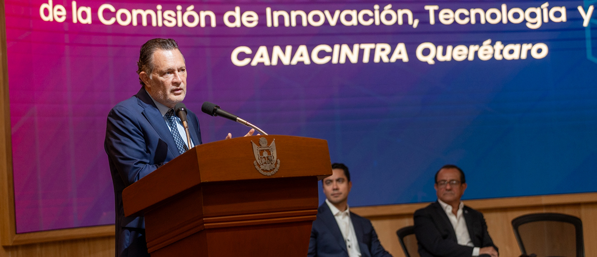 El gobernador de Querétaro, Mauricio Kuri, destacó el trabajo de la Canacintra