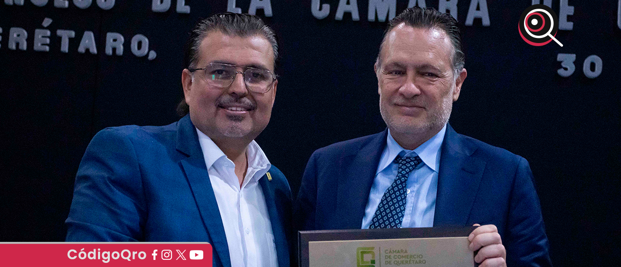 El gobernador Mauricio Kuri destacó el trabajo de la Cámara de Comercio de Querétaro