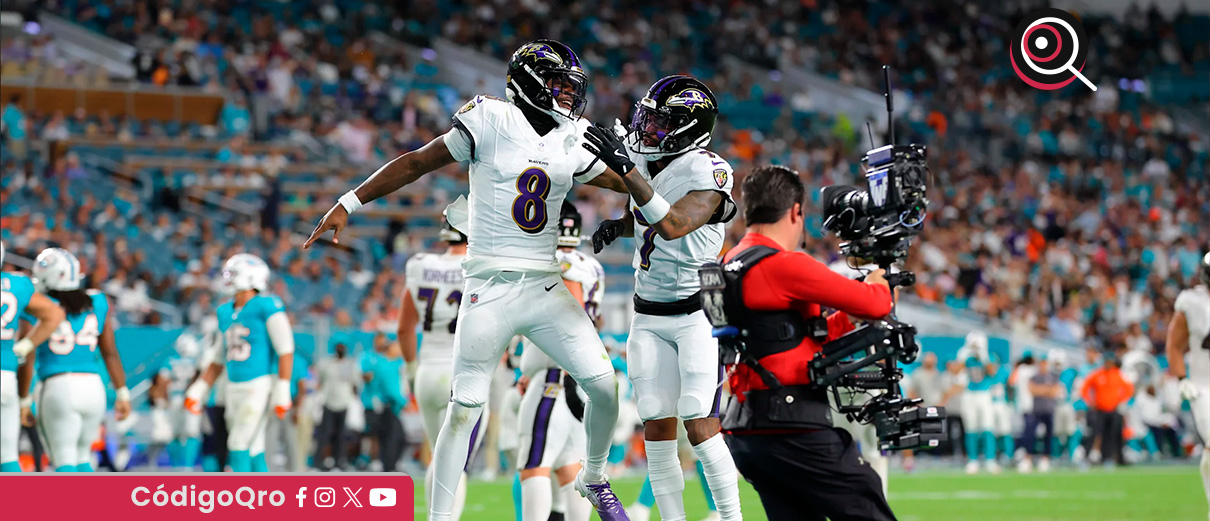 Los Ravens vencieron a Miami en TNF