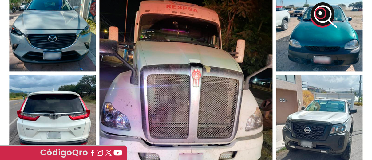 Poes, recupera, 13 vehículos,