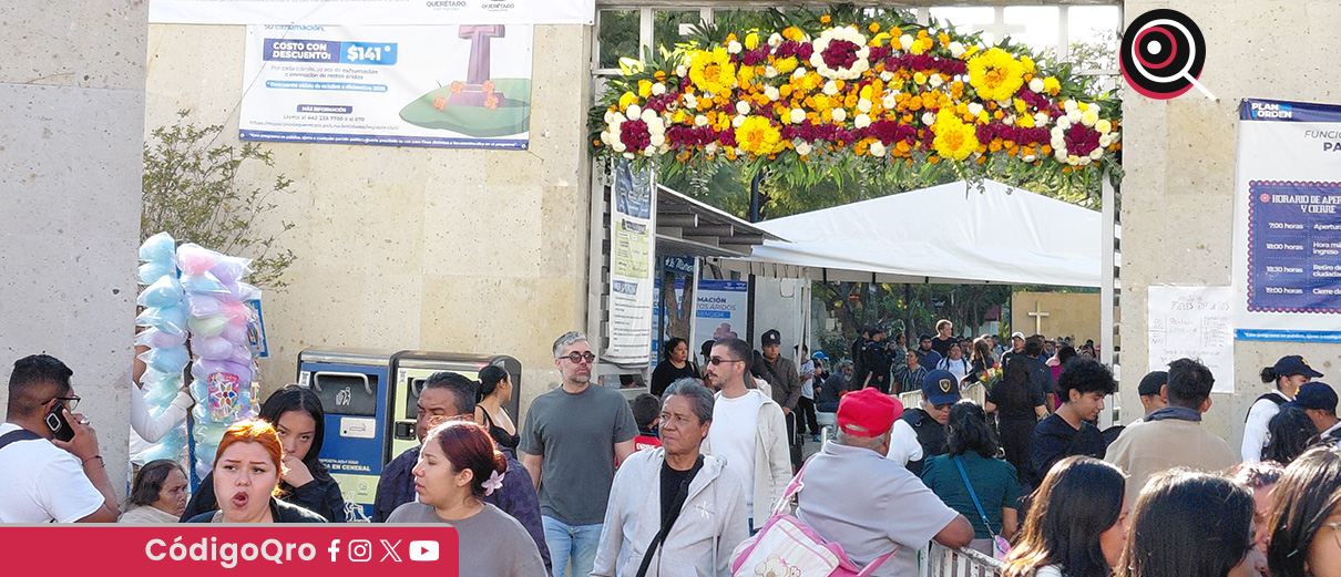 Más de 97 mil personas visitaron los panteones de la ciudad de Querétaro