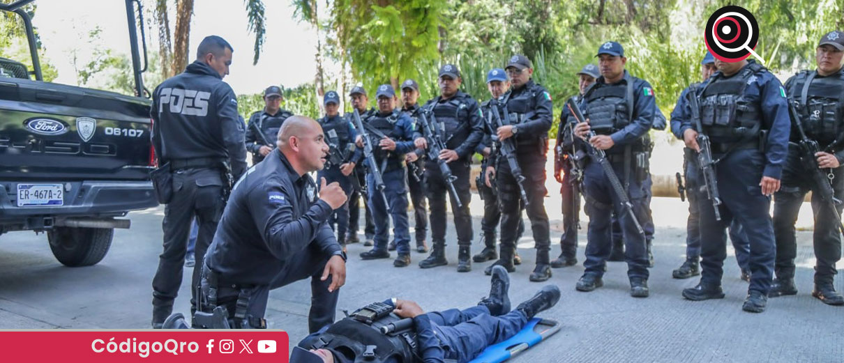 capacitación policial, poes, Sierra Gorda, Policía