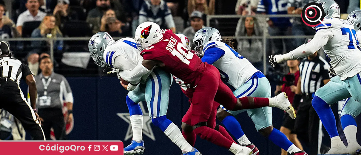 Los Cardinals derrotaron a los Cowboys en Monday Night Football