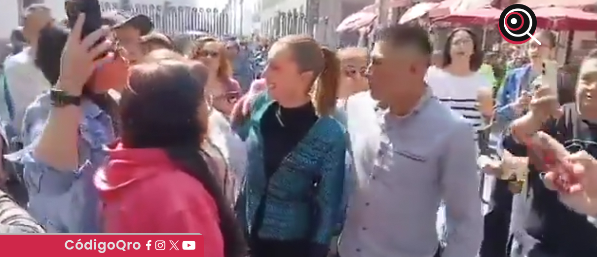 Un sujeto tocó indebidamente a la presidenta de México, Claudia Sheinbaum