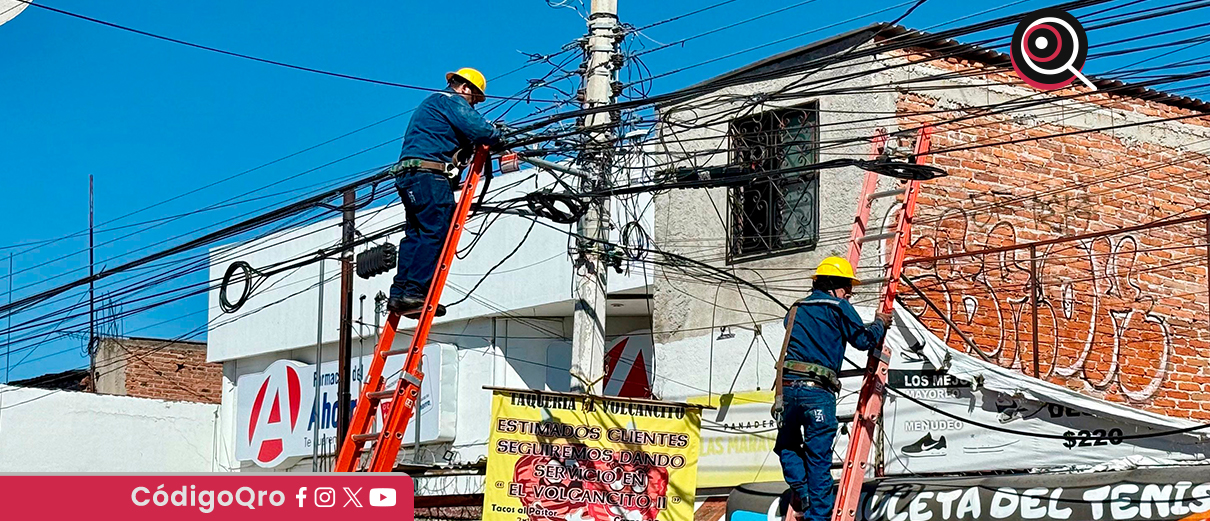 Retiran más de 24 toneladas de cables en desuso de 15 calles y avenidas