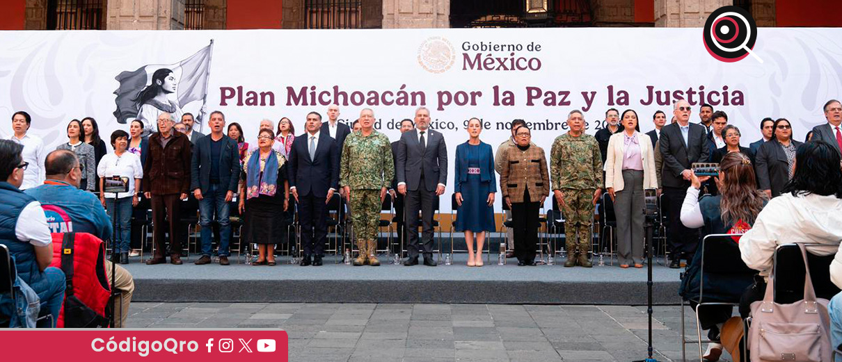 La presidenta de México, Claudia Sheinbaum, presentó el Plan Michoacán
