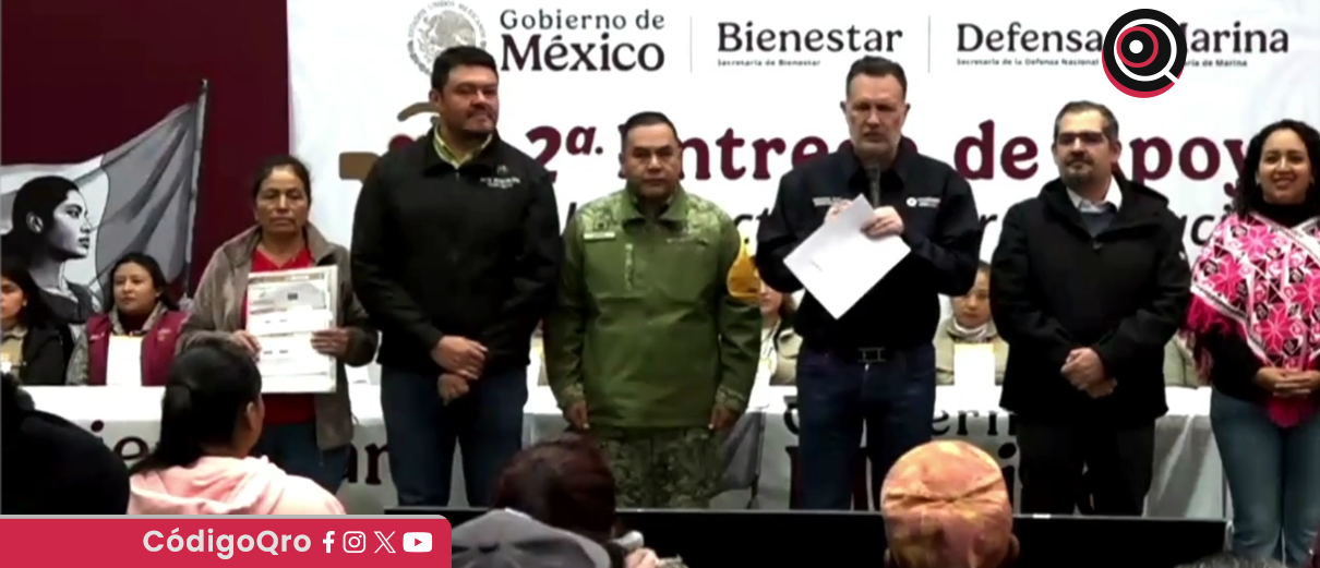 segunda, entrega, apoyos, afectados, lluvias,