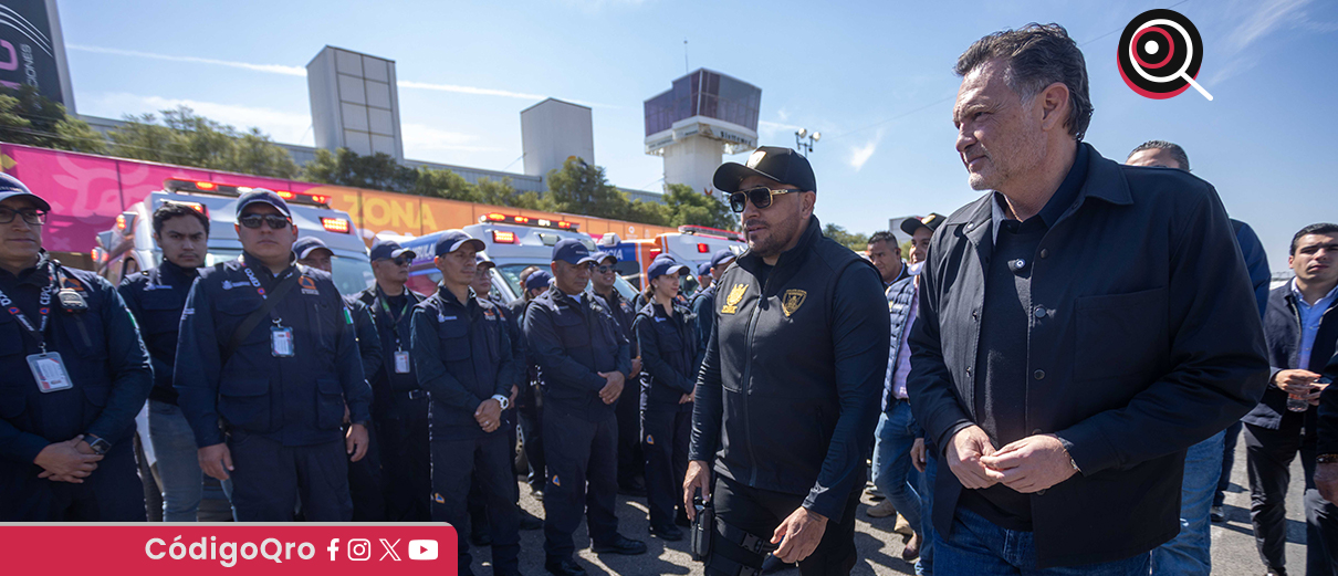 El gobernador Mauricio Kuri supervisó el operativo de seguridad de la Feria Internacional Ganadera