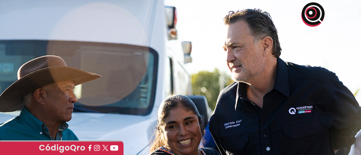 El gobernador de Querétaro, Mauricio Kuri, entregó obras en la comunidad de San Isidro El Alto
