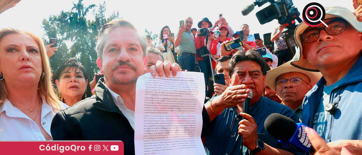 Luis Humberto Fernández se reunió con integrantes de la CNTE