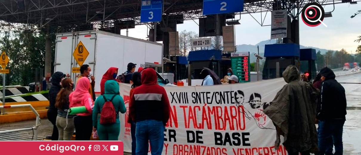 CNTE, bloquea, casetas, CDMX,