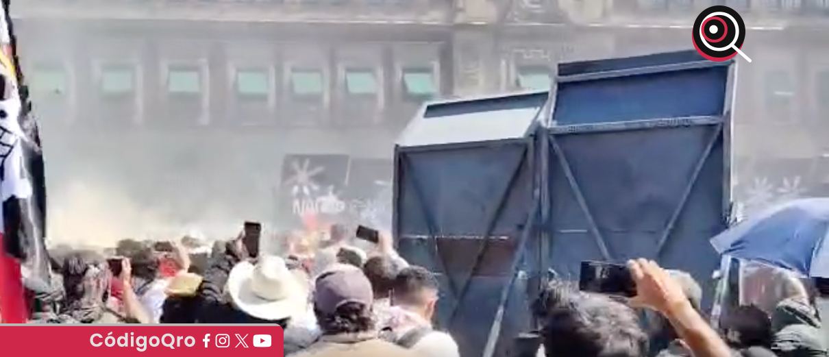 derriban, vallas, Palacio Nacional, marcha, Generación Z,