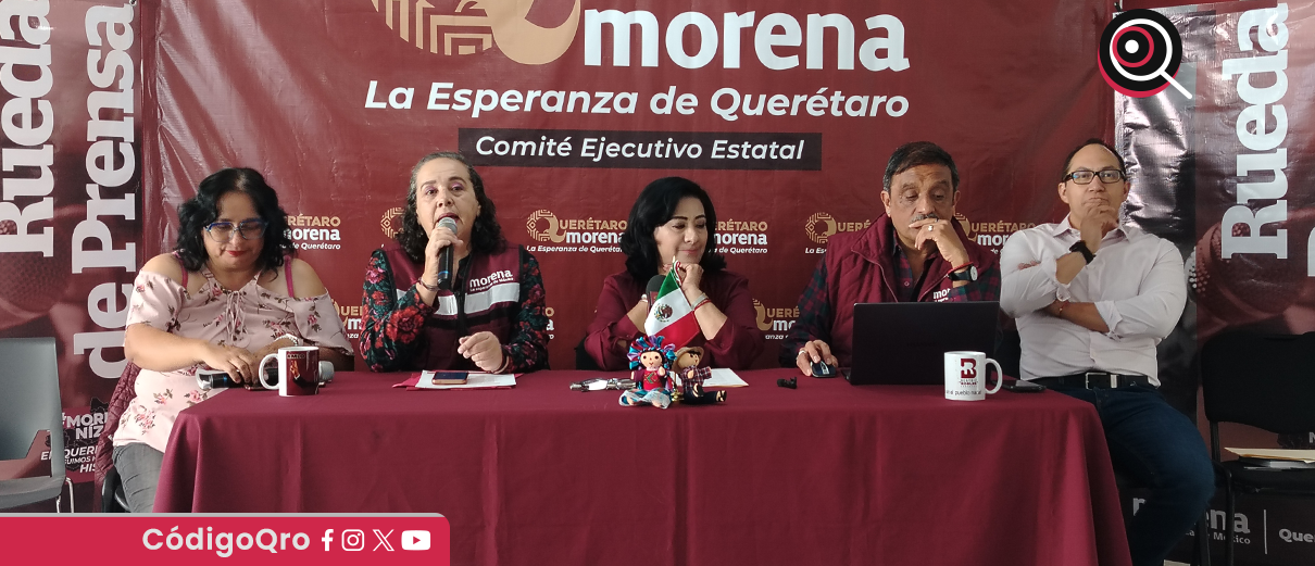 Morena, Querétaro, usurpación, juventud, marchas,
