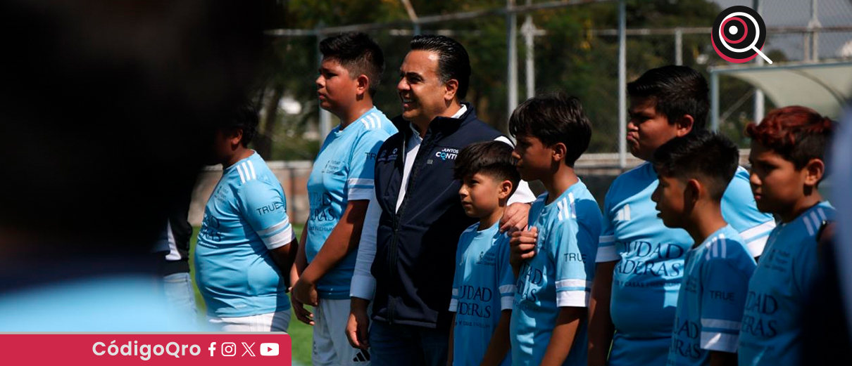 El titular de Sedesoq, Luis Bernardo Nava Guerrero, supervisó los entrenamientos de la Fundación Real Madrid