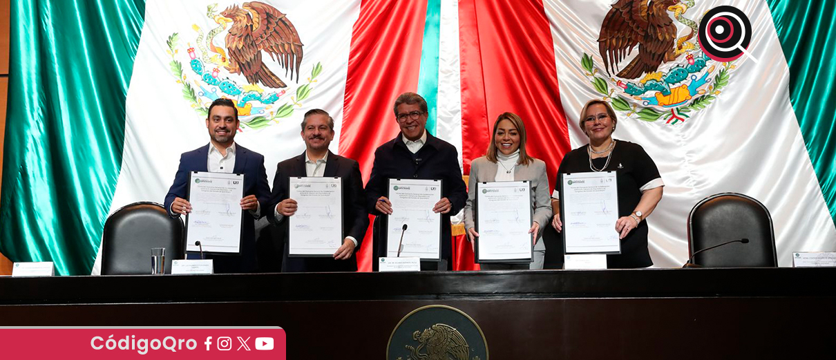 El Congreso del Estado de Querétaro firmó un convenio con la Cámara de Diputados