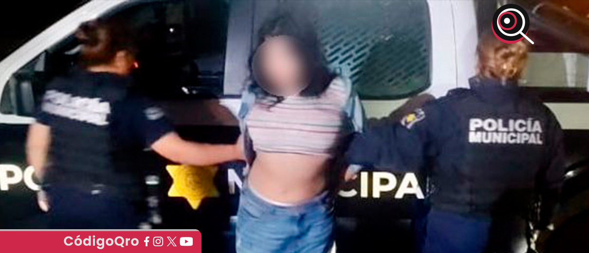 Detienen a una mujer por daños y violencia familiar en Paseos del Pedregal