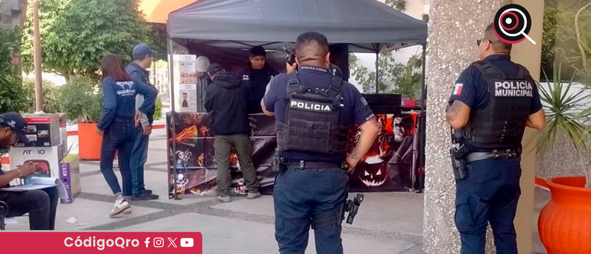 El municipio de Querétaro retiró un comercio ambulante de juegos de azar