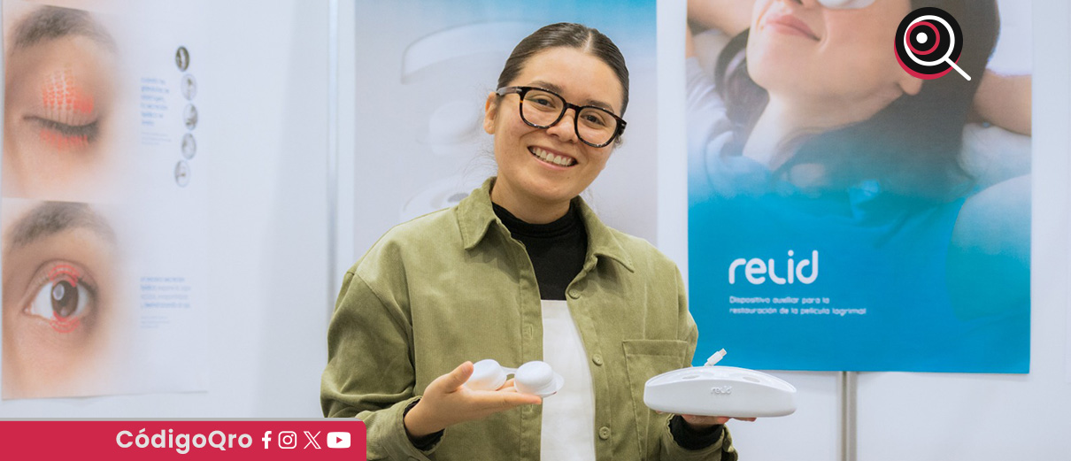 Estudiante desarrolla dispositivo para tratar el ojo seco