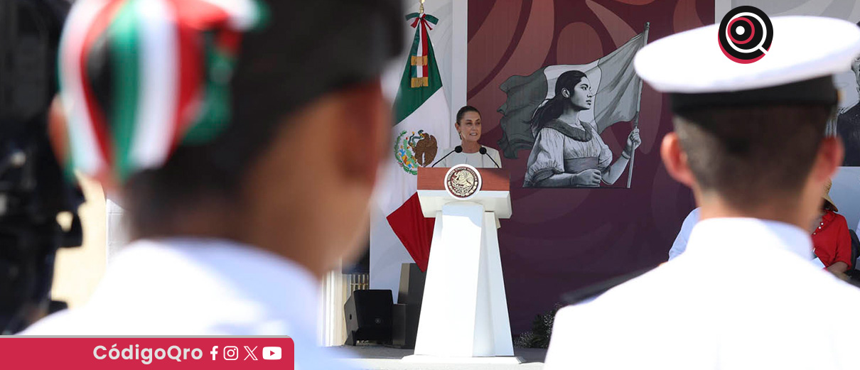 La presidenta Claudia Sheinbaum conmemoró la consolidación de la soberanía en el mar
