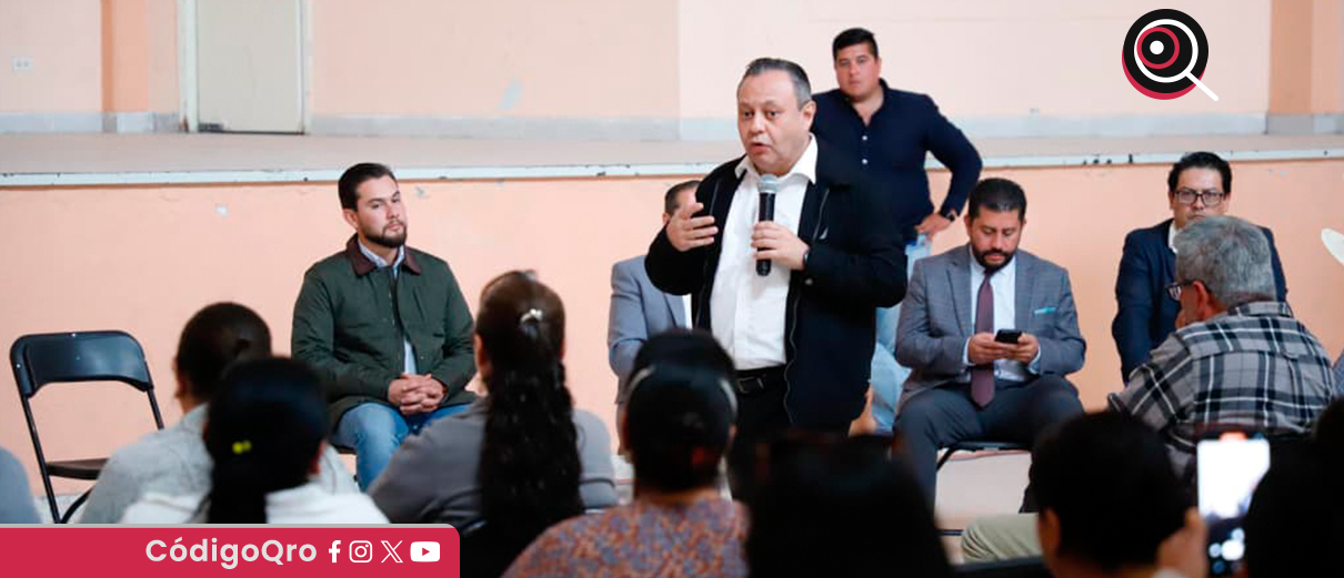 El presidente del Tribunal Superior de Justicia, Braulio Guerra, se reunió con afectado de la caja popular de Huimilpan