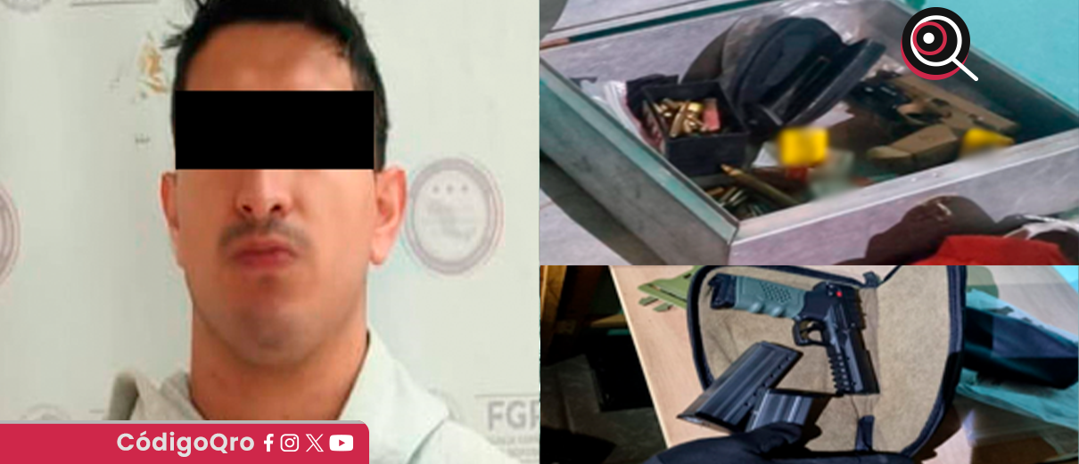 Querétaro, autoridades federales, detienen, sujeto, aseguran, armas,