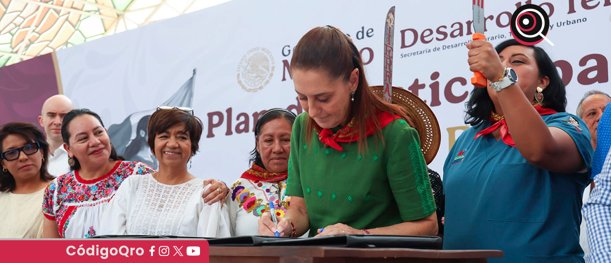 La presidenta de México, Claudia Sheinbaum, presentó el Plan de Justicia para Atenco