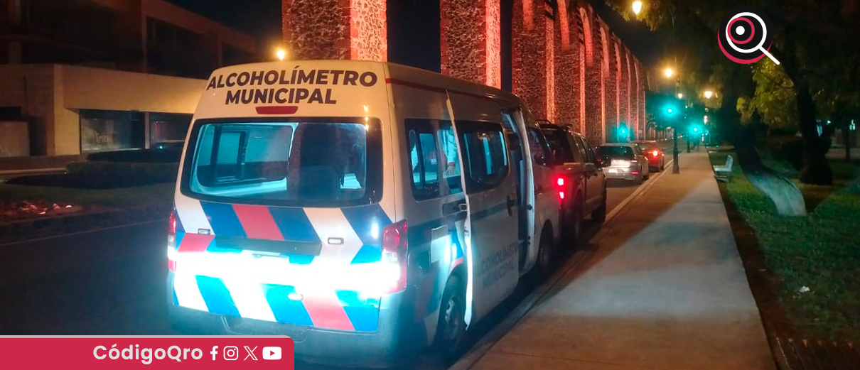 operativo Alcoholímetro en Querétaro