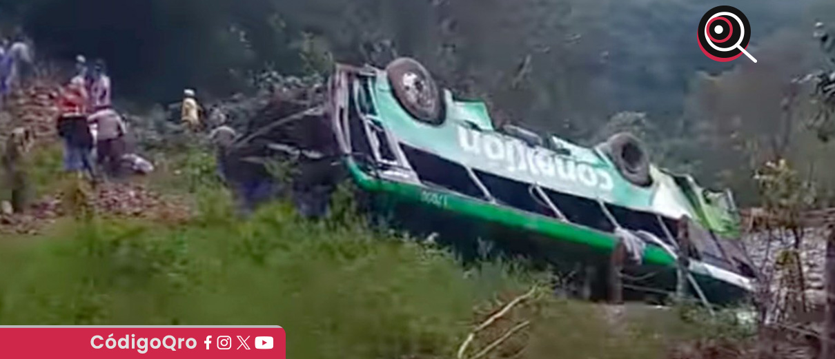 Accidente de un autobús de pasajeros deja 8 personas sin vida en Veracruz