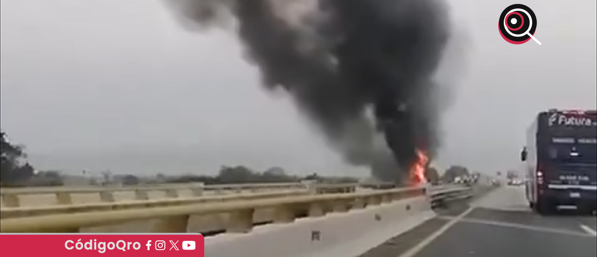 Tras accidente, reportan carga vehicular en el Arco Norte, tramo Querétaro-Tula 2