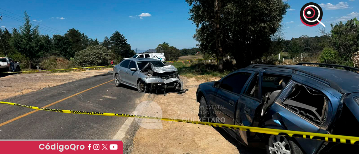 accidente, carretera estatal 330, tres lesionadas, menor muerto, Amealco,