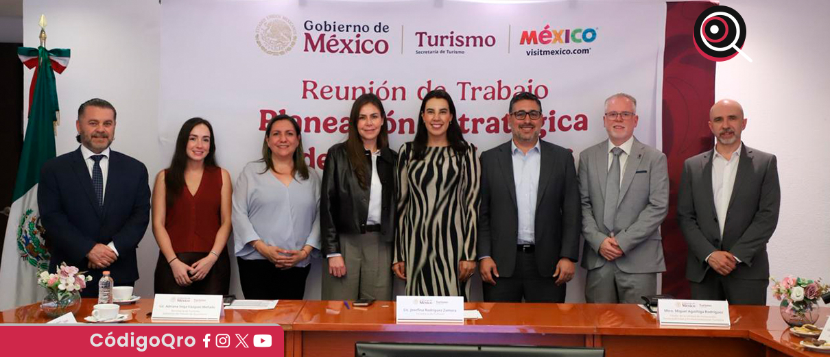 Adriana Vega Vázquez Mellado, secretaria de Turismo del estado de Querétaro, se reunió con la titular de Sectur