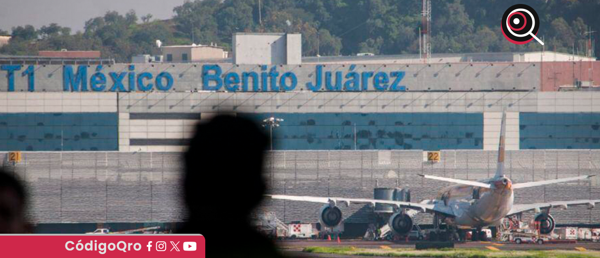 descartan, riesgos, bomba, avión, AICM,