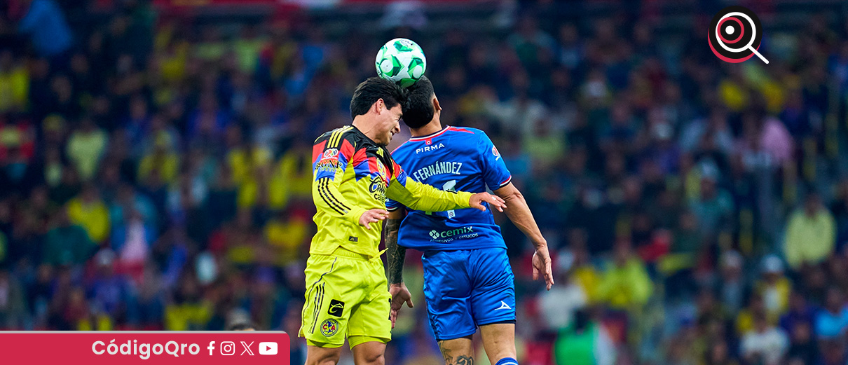 América y Cruz Azul terminaron 1-1 en su regreso al Estadio Azteca
