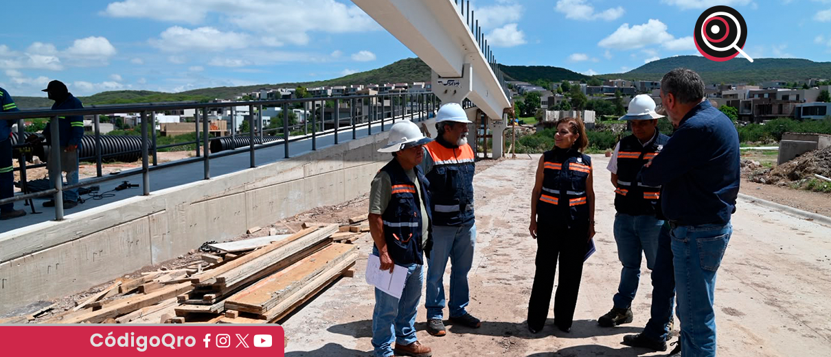 CEI, avance, puente peatonal, Anillo Vial Fray Junípero Serra,