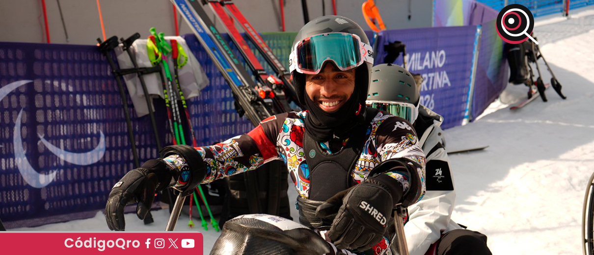 El mexicano Arly Velázquez completó su segunda prueba en los Juegos Paralímpicos de Invierno Milano-Cortina 2026