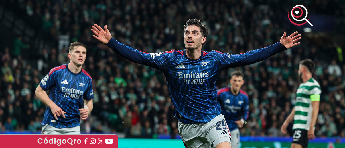 Arsenal vence por la mínima al Sporting