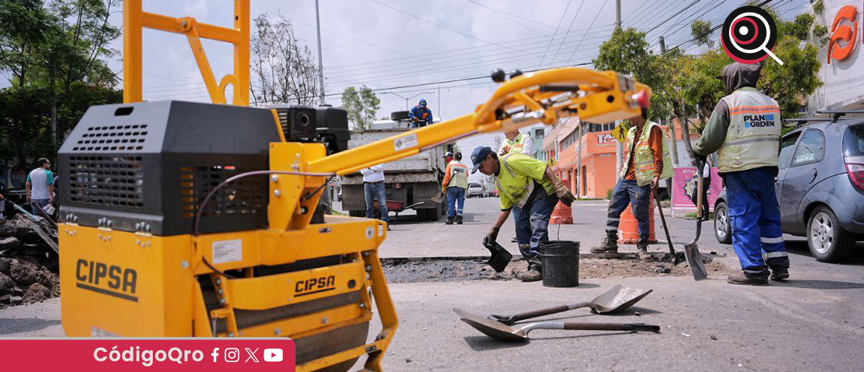 Municipio de Querétaro reporta más de 19 mil baches atendidos